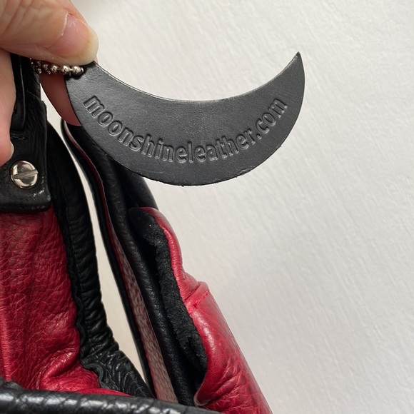 Leather handbag, large shoulder bag! Very Unique!! - Picture 5 of 15